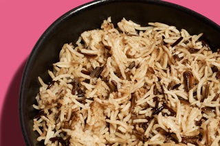 Gedämpfter Basmati Wild Reis Mix Indischer Art